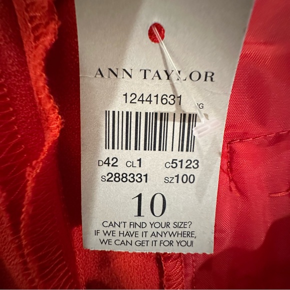 Ann Taylor | Red/Orange Dress Pants - Size 10 - NWT - Picture 4 of 5